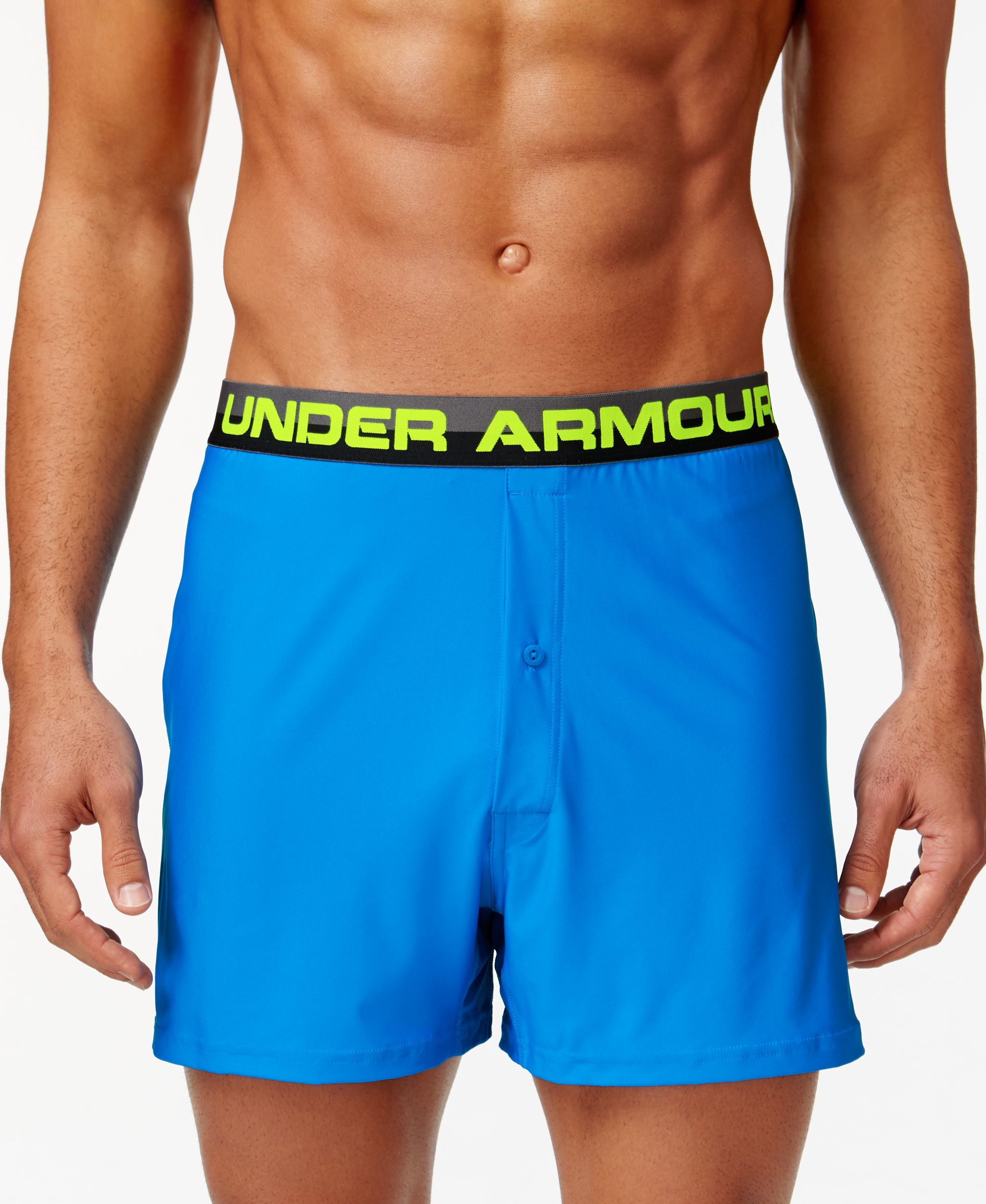 Under Armour Synthetic Men's Heatgear Boxer Shorts in Blue for Men Lyst